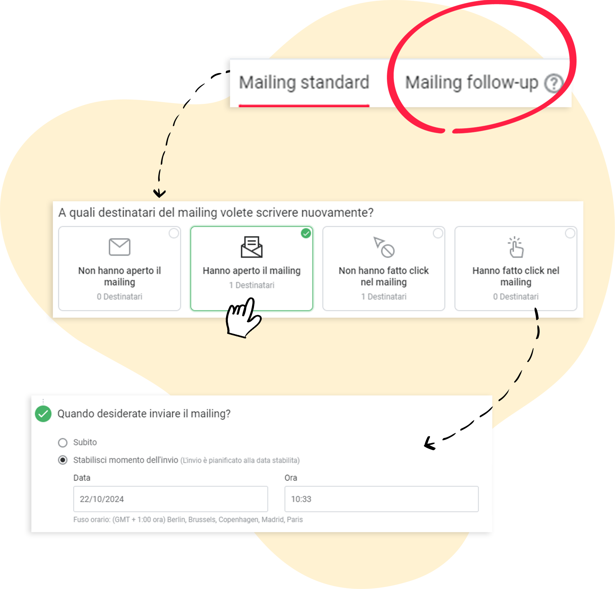 Procedura per la creazione di una follow-up email