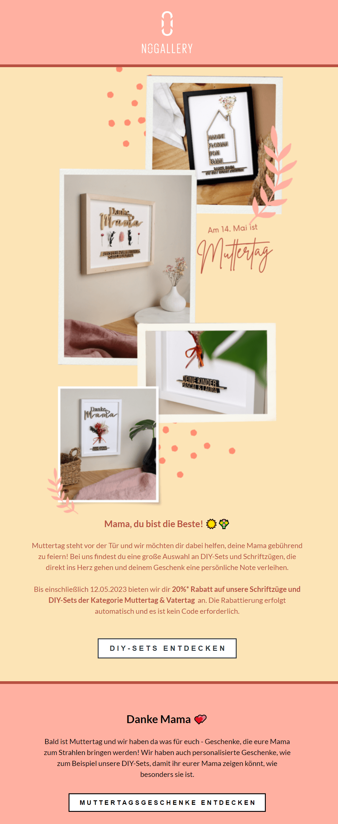 Muttertags-Newsletter-Beispiel