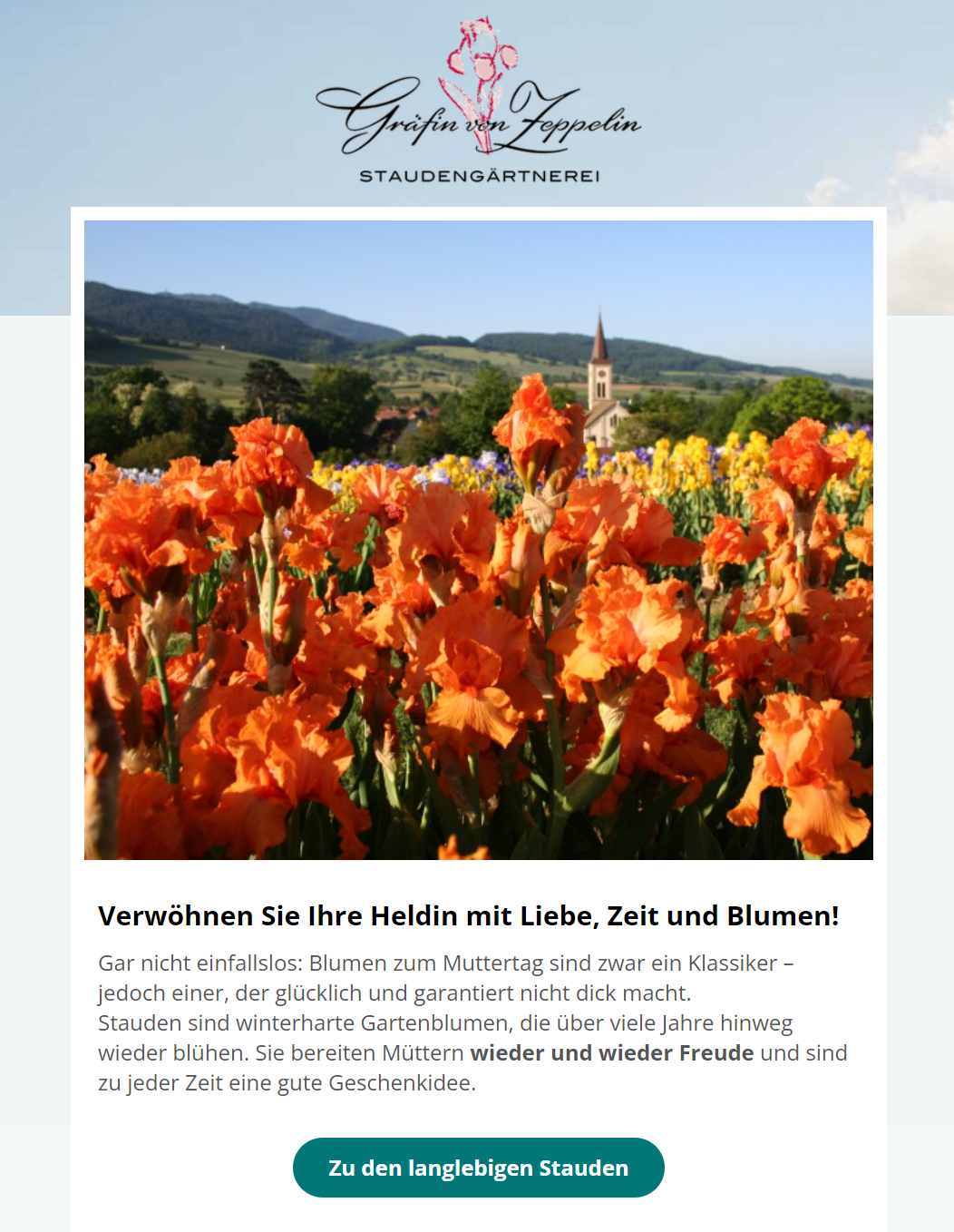 Gelungene Muttertags-Werbung per Newsletter