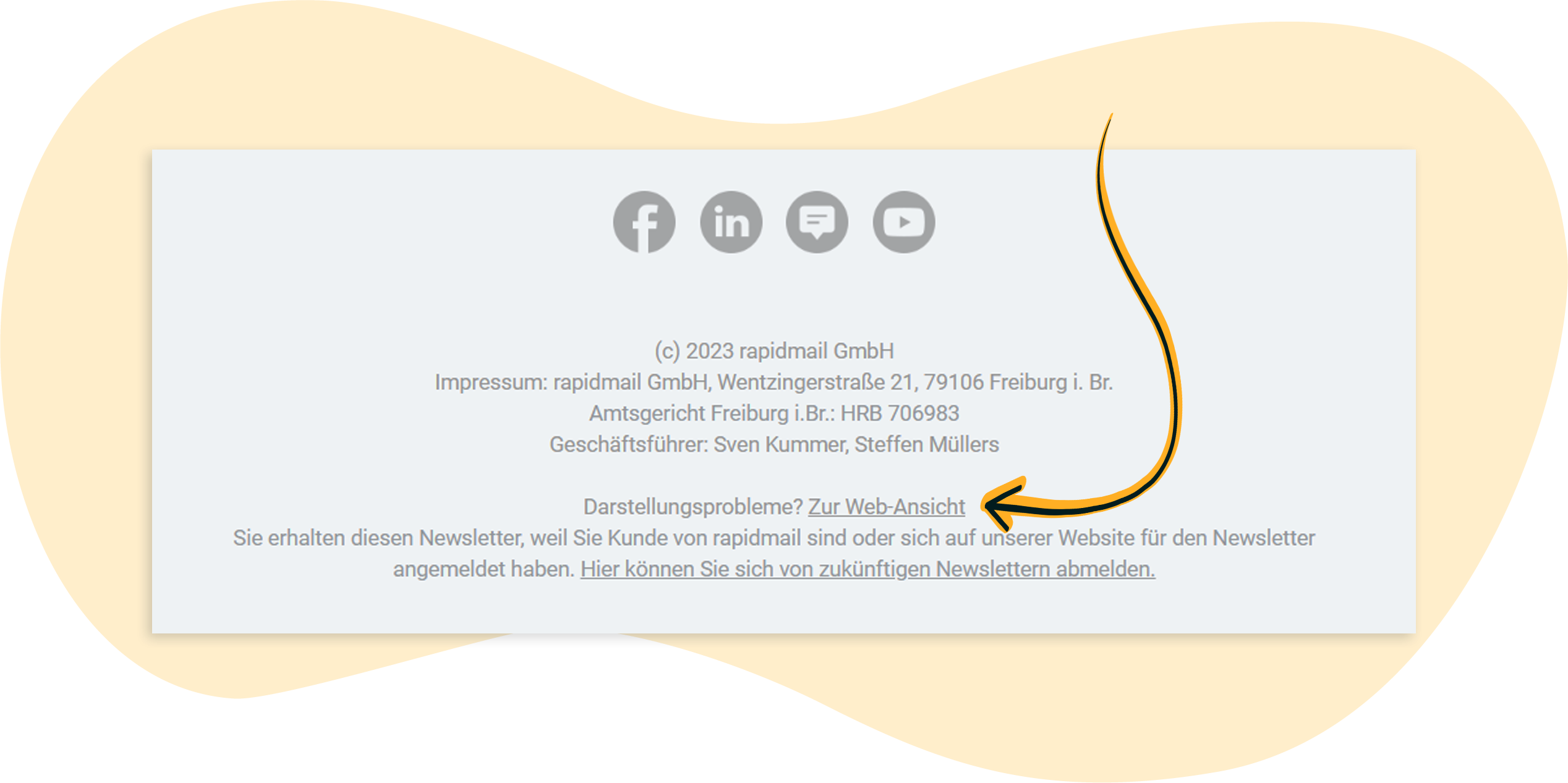Webansichts-Link im versendeten rapidmail Mailing
