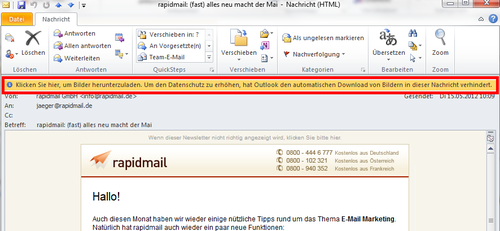 Ãffnungsrate-Klickrate