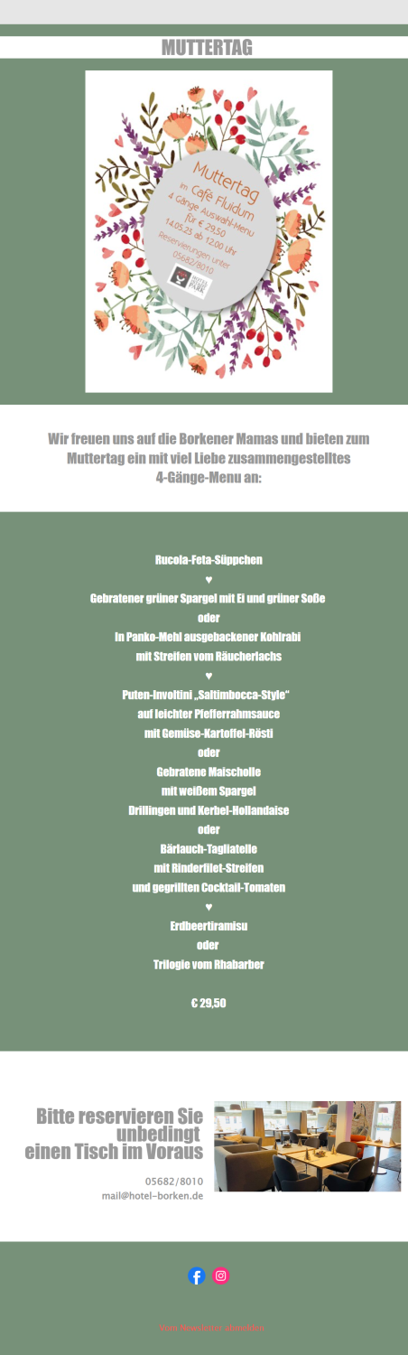 Muttertags-Kampagne in der Gastronomie