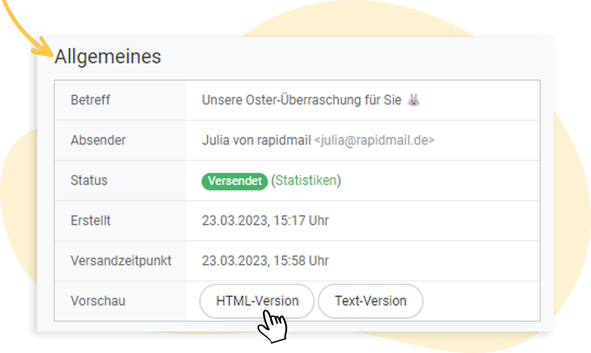 HTML-Version aus versendetem Mailing wird kopiert