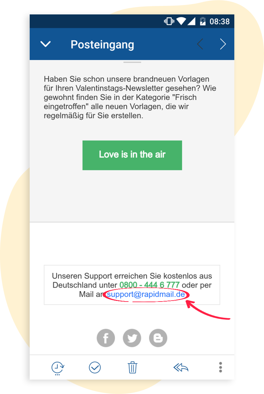 Automatisch verlinkte E-Mail-Adresse